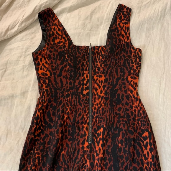 ❌SOLD❌Vintage Red cheetah print square neck dress - Picture 10 of 13